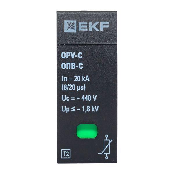 Модуль сменный к ОПВ-C In-20кА 440В с сигн. EKF opv-c-module