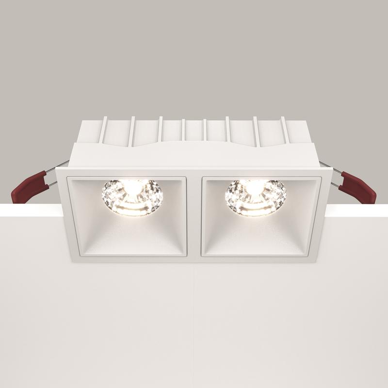 Светильник Alfa LED 2х15Вт 4000К 36град. встраив. Maytoni DL043-02-15W4K-SQ-W