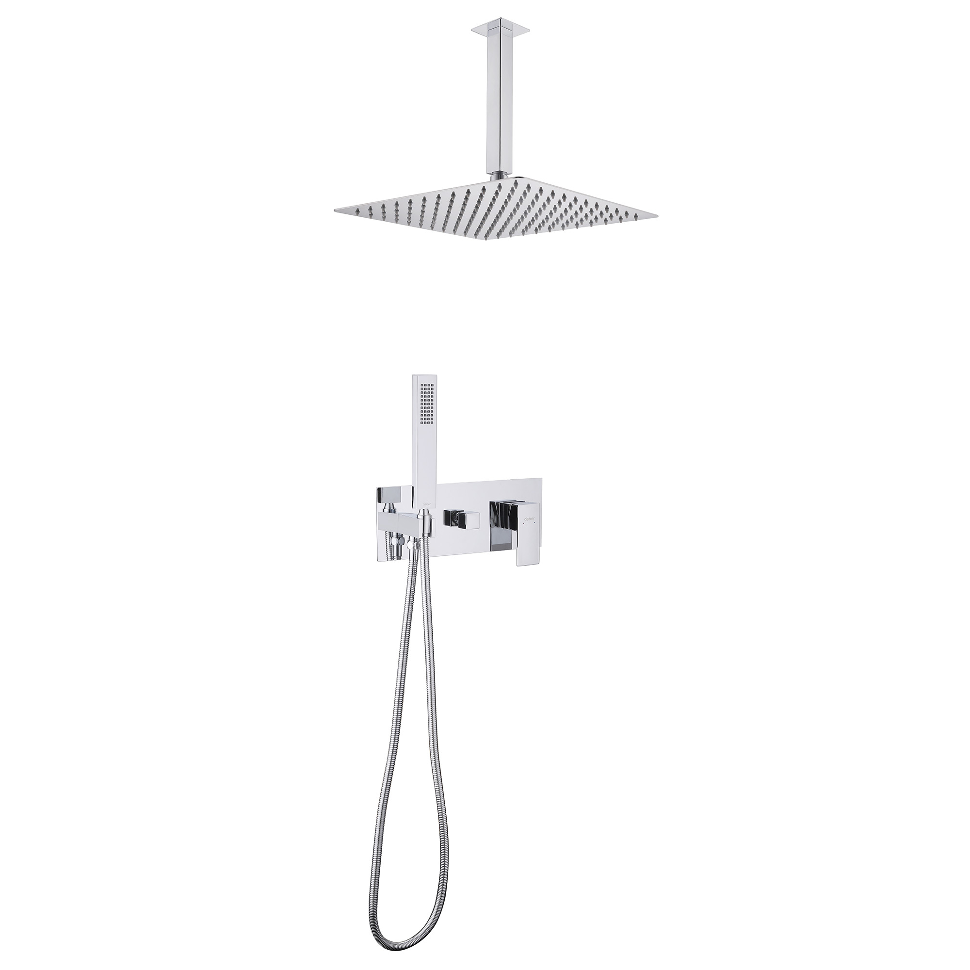 Душевая система ABBER Daheim AF8221 скрытого монтажа без излива, хром
