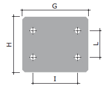 Пластина монтажная из оцинкованной стали 254х210мм для коробок 294х244мм