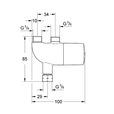 Термостат для установки под раковиной Grohe Grohtherm Micro 34487000
