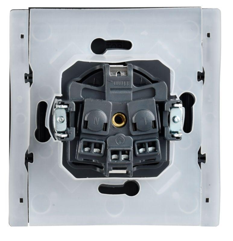 Розетка СП FORTE&PIANO 16А IP44 FP321 с заземл. защ. шторки с крышкой винт. крепл. сер. IEK FP-R16-16-44-K03