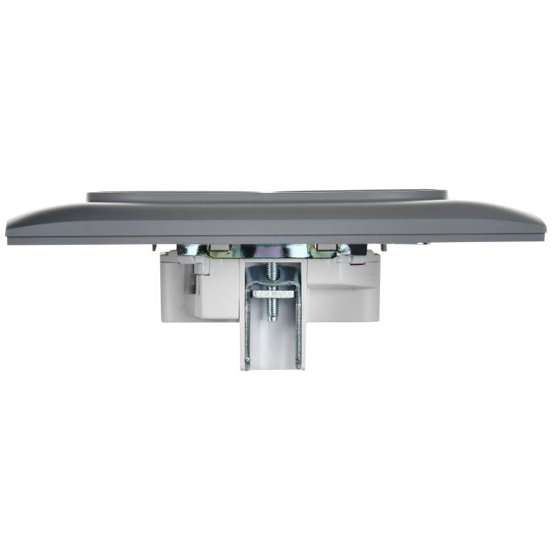 Розетка 2-м SKANDY 10А без заземл. без защ. шторок в сборе SK-R10Gr сер. IEK SK-R20-10-K03-F