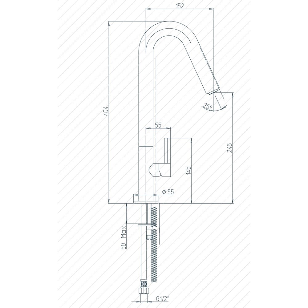 Смеситель Paini Cox 78CR572USLMKM для кухни