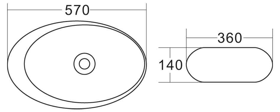 Накладная раковина BelBagno BB1396