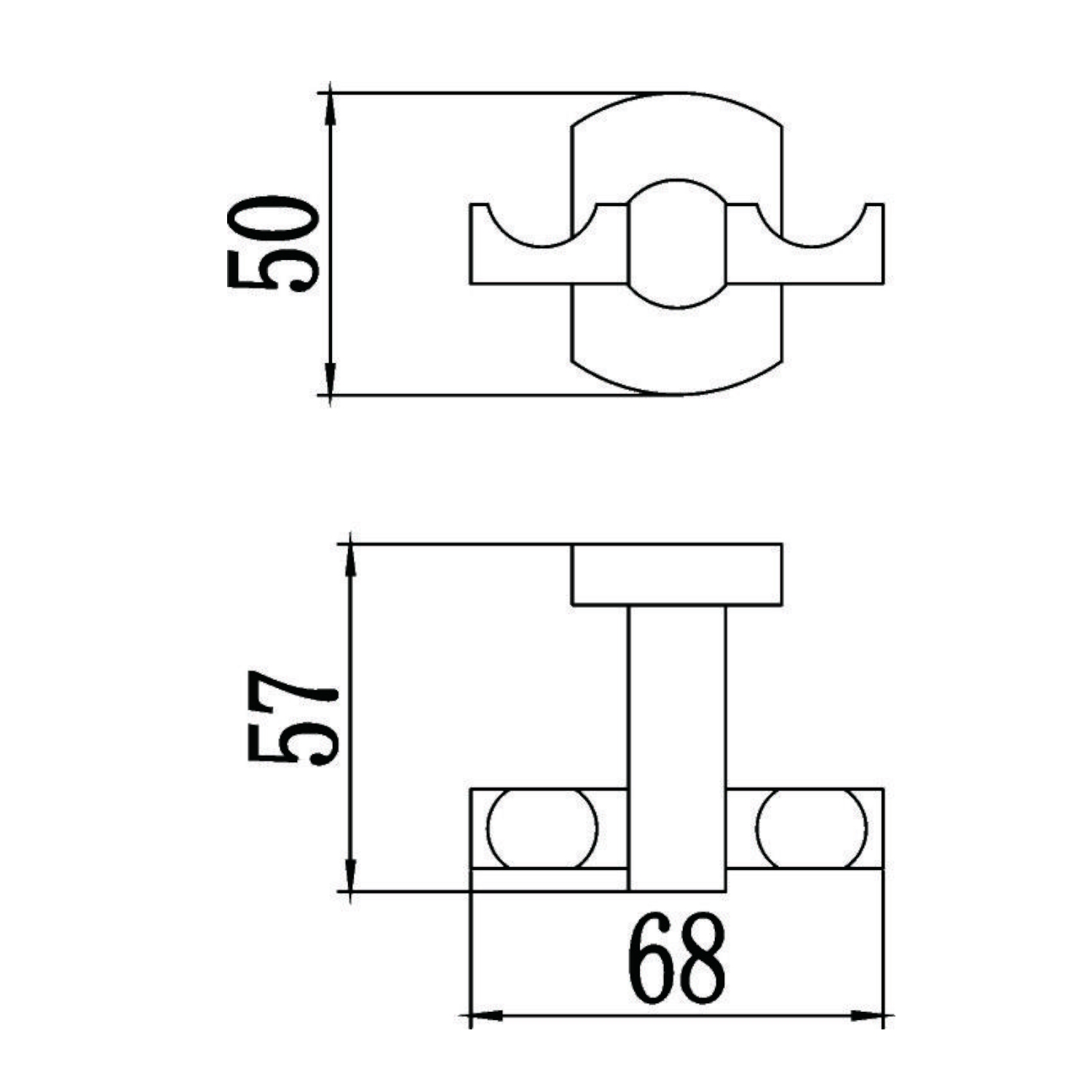 Крючок для ванной комнаты Savol S-009954, хром