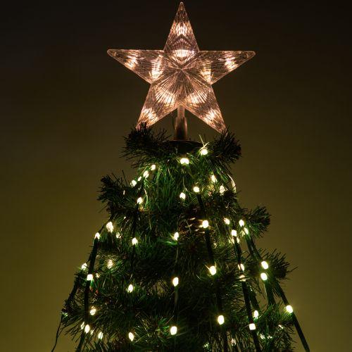 Гирлянда светодиодная "Нить со звездой на елку" 1.5м RGB управление через мобильное приложение ERASG -03 Эра Б0060434