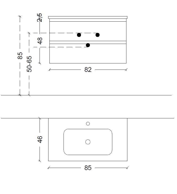 Тумба CAPOLDA 85 light wood