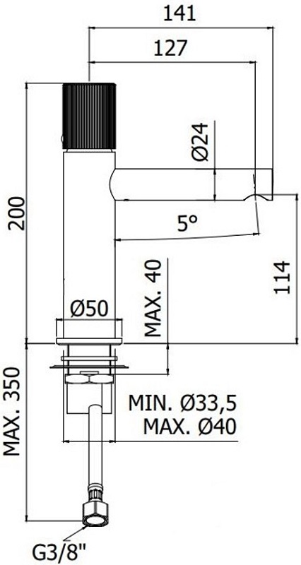 Смеситель для раковины Paffoni Jo JO071CR