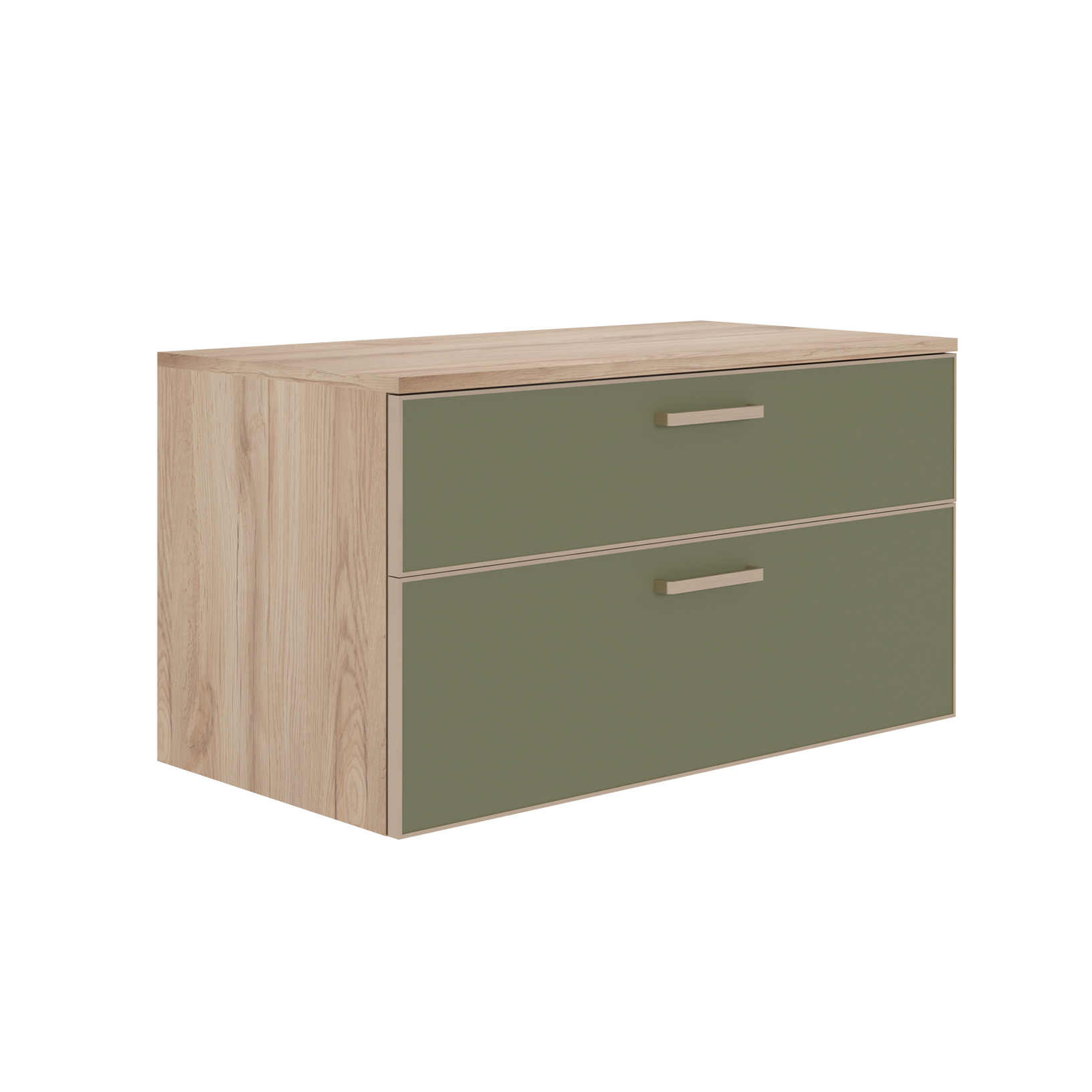 Тумба под раковину ORKA Salerno 100 подвесная, цвет Sardinia, ручки золото