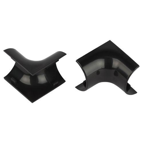 Угол для кабель-канала полукруглого внутр. 30х13мм IC-KK-30-13-GR графит (уп.2шт) Эра Б0064926