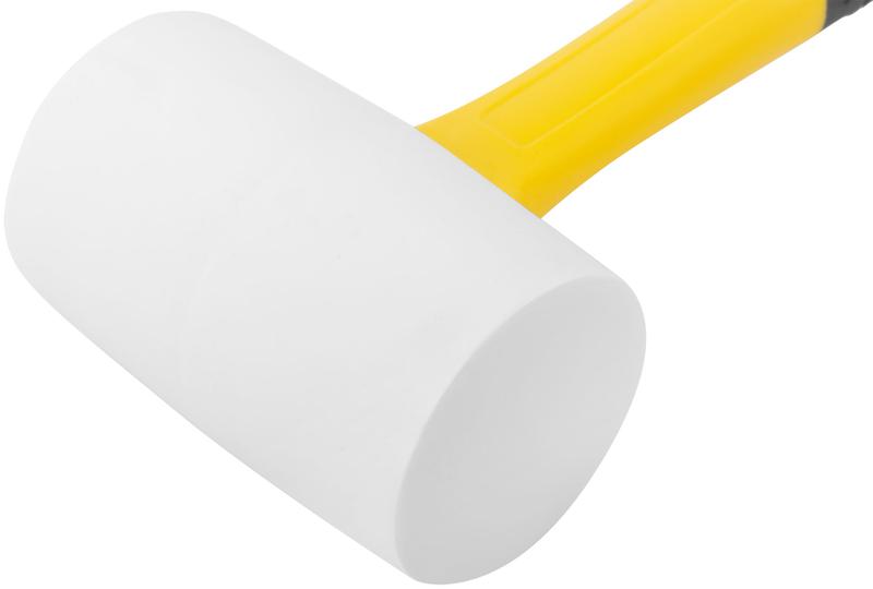 Киянка 65мм 680г фибергласовая ручка резинов. бел. FIT 45519