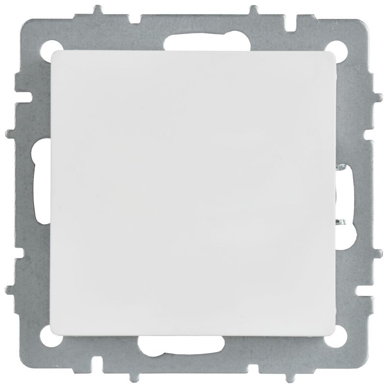 Заглушка BRITE МЗ10-БрАБ с суппортом механизм арктич. бел. IEK BR-PL10-K91