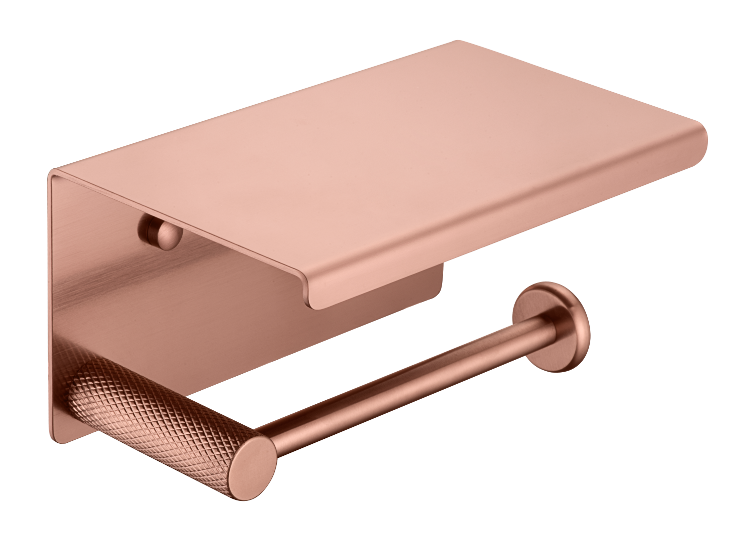Держатель туалетной бумаги с крышкой UNO COPPER BRUSHED