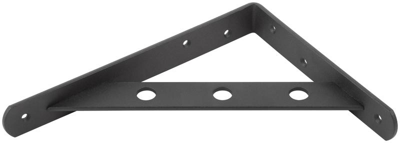 Уголок-кронштейн усиленный 200х150мм черн. КУРС 66104