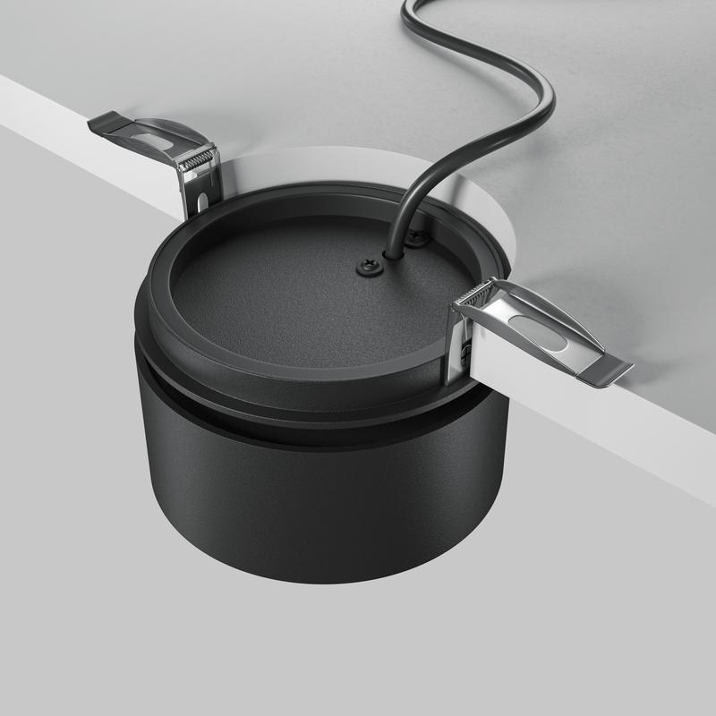 Светильник Onda 12Вт 3000К 120град. встраив. Maytoni DL024-12W3K-B