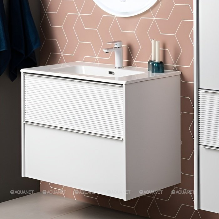 Тумба Вита 80 цв. белый матовый (330475)