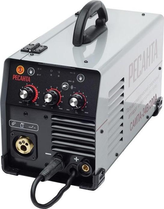 Инвертор сварочный полуавтомат. САИПА-24В/200А MIG 6в1 Ресанта 65/110