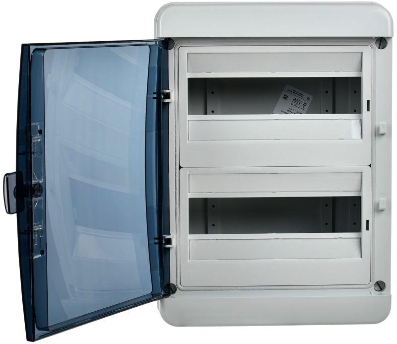 Корпус КМПн-24 TEKFOR IP65 черн. прозр. дверь пластик. IEK TF5-KP72-N-24-65-K03-K02