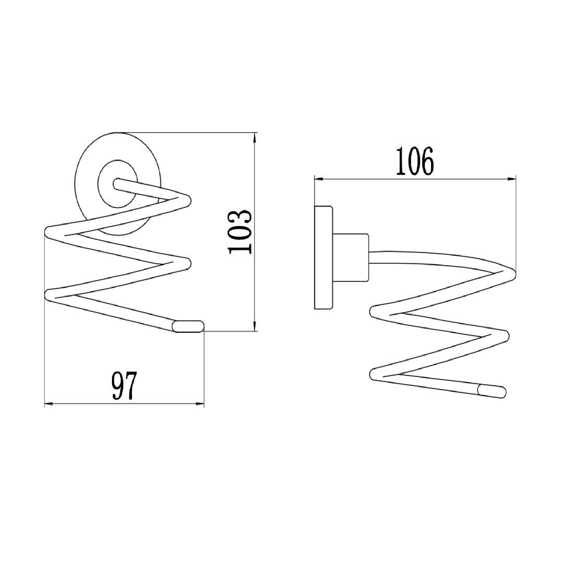 Держатель для фена Savol S-005656, сатин
