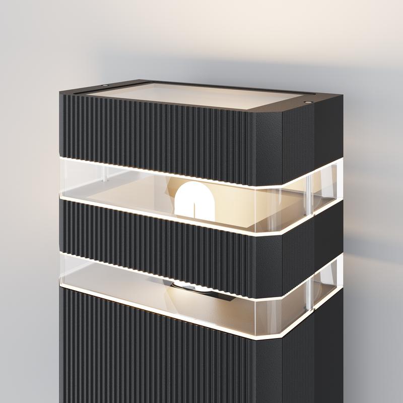 Светильник Unter den Linden 1х60Вт E27 IP54 бра настен. Maytoni O578WL-01B