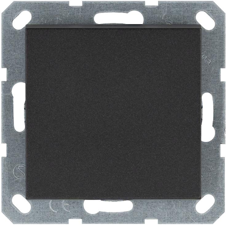 Кнопка звонка 1-кл. 10А IP20 механизм антрацит Jasmart G3010B