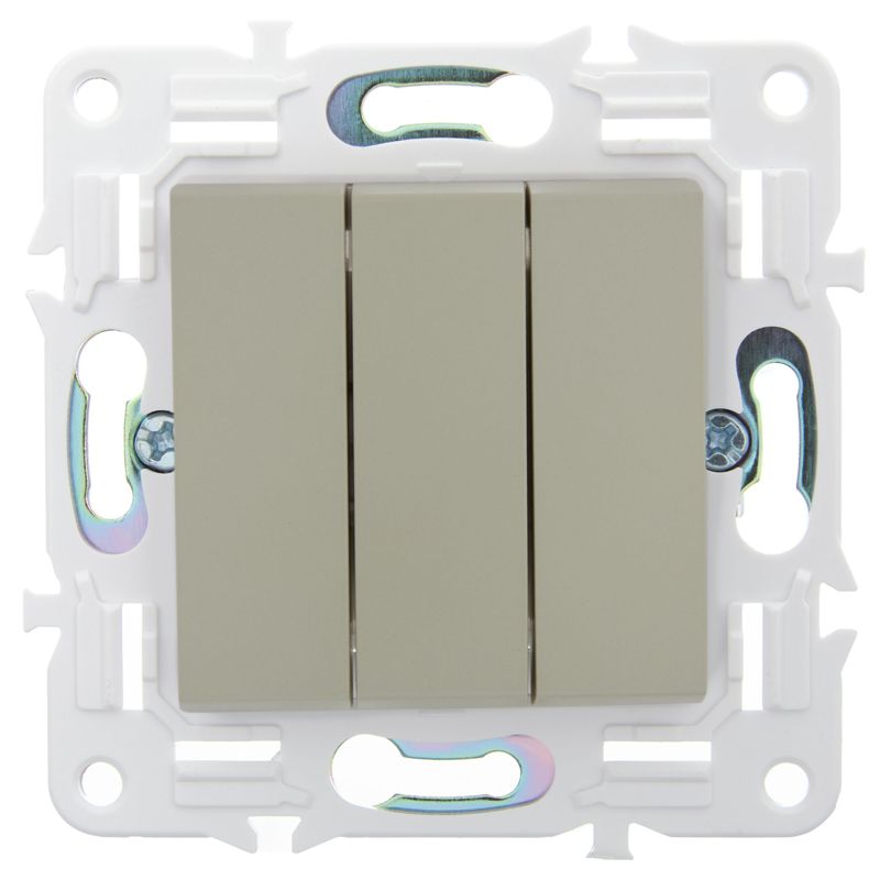 Выключатель 3-кл. SKANDY 10А SK-V11B беж. IEK SK-V30-0-10-K10