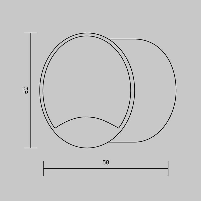 Светильник Biscotti 3Вт 3000К IP65 встраив. Maytoni O035-L3B3K
