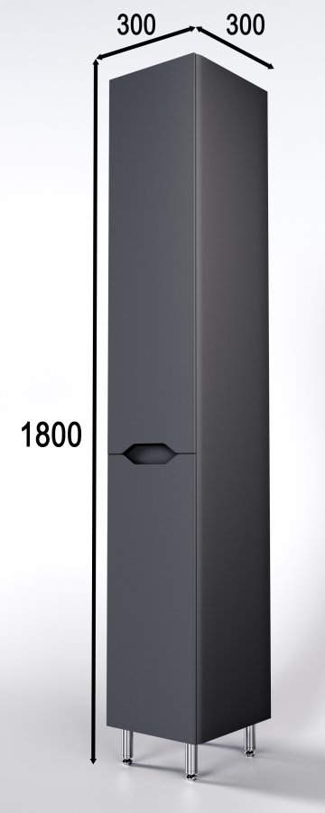 Колонна универсальная "Марелла L" с корзиной, Люкс антискрейтч серый, PLUS