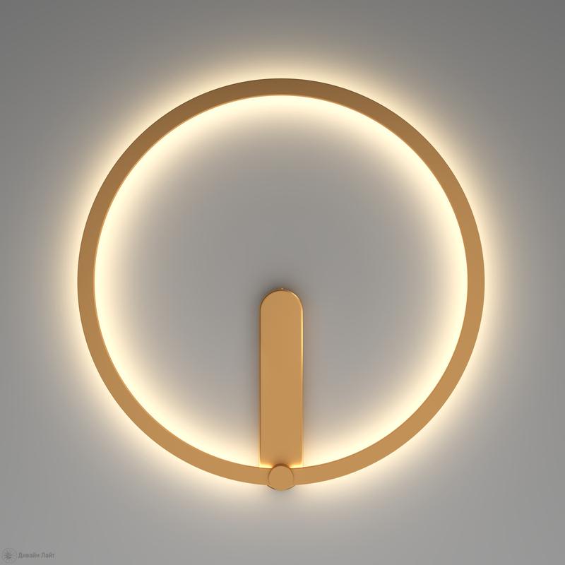 Бра ROUND 24Вт 3000/4000/6500К IP20 со светодиодом алюм. матов. зол. DENKIRS 772626