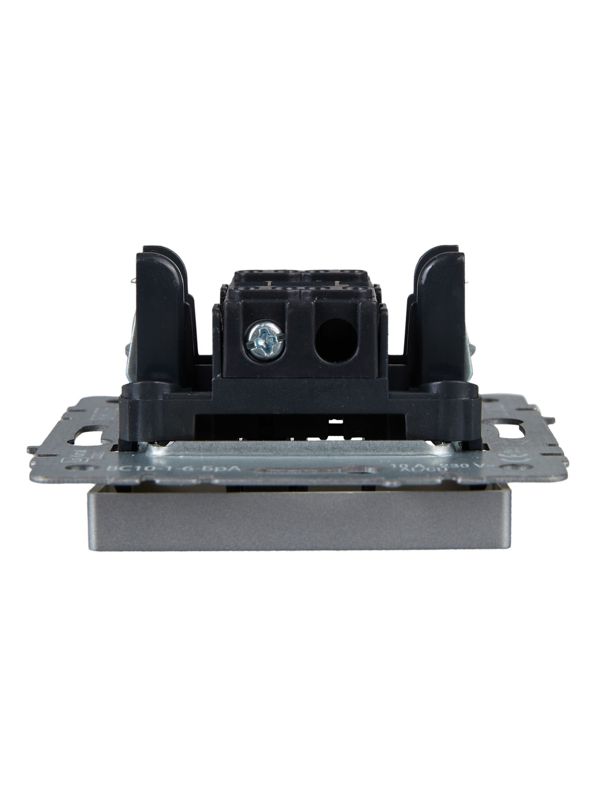 Выключатель проходной 1-кл. СП BRITE ВС10-1-6-БрА 10А механизм алюм. IEK BR-V12-0-10-K47