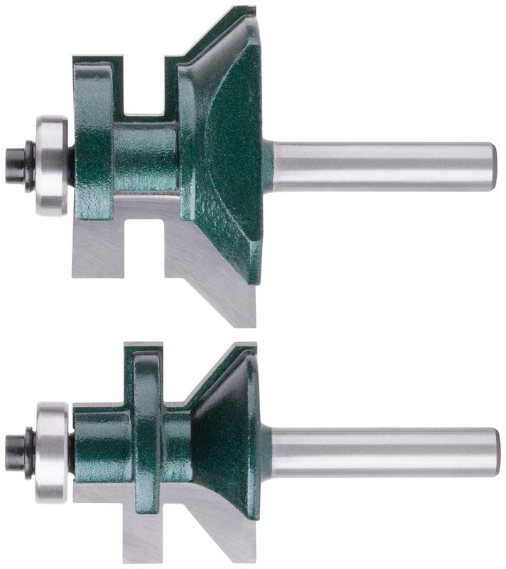 Фрезы по дереву для вагонки набор 2шт деревянный бокс DхH=50.8/34.9х28.6мм (уп.2шт) FIT 36569