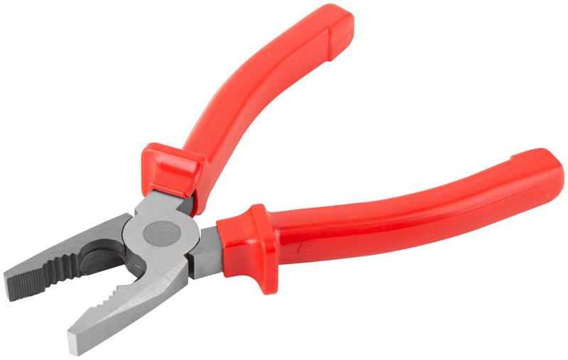 Плоскогубцы комбинированные "Лайт" 180мм пластик. ручки полированная сталь КУРС 47544