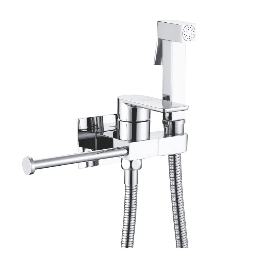 Гигиенический душ со смесителем Rose R307, хром