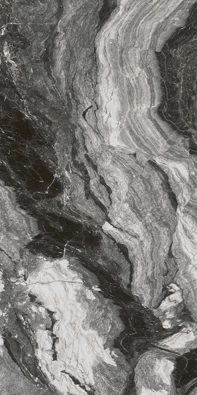 Керамогранит Ониче белый чёрный 119,5х238,5, SG595902R