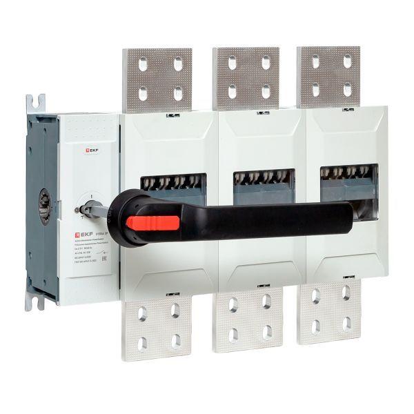 Рубильник-выключатель 3п 3150А с рукояткой управления для прямой установки PowerSwitch EKF psds-3150-3