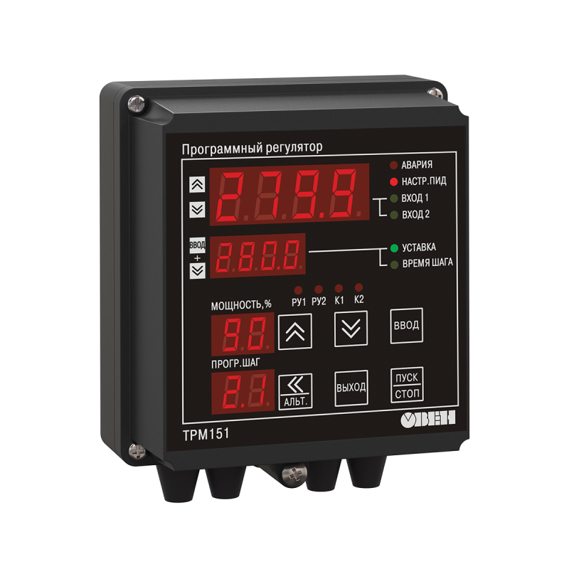 Измеритель ПИД-регулятор универсальный программный ТРМ151-Н.ИИ.03 ОВЕН 11356