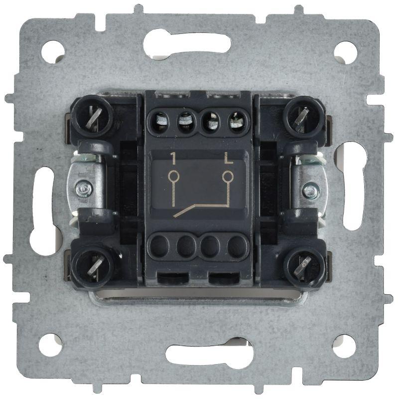 Выключатель 1-кл. СП BRITE ВС10-1-0-БрАБ 10А механизм арктич. бел. IEK BR-V10-0-10-K91