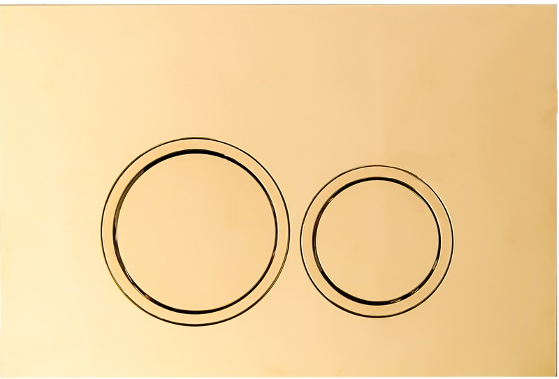 Кнопка CR05CG смыва для инсталляций Ceruttispa (шампань золотой, глянцевая)