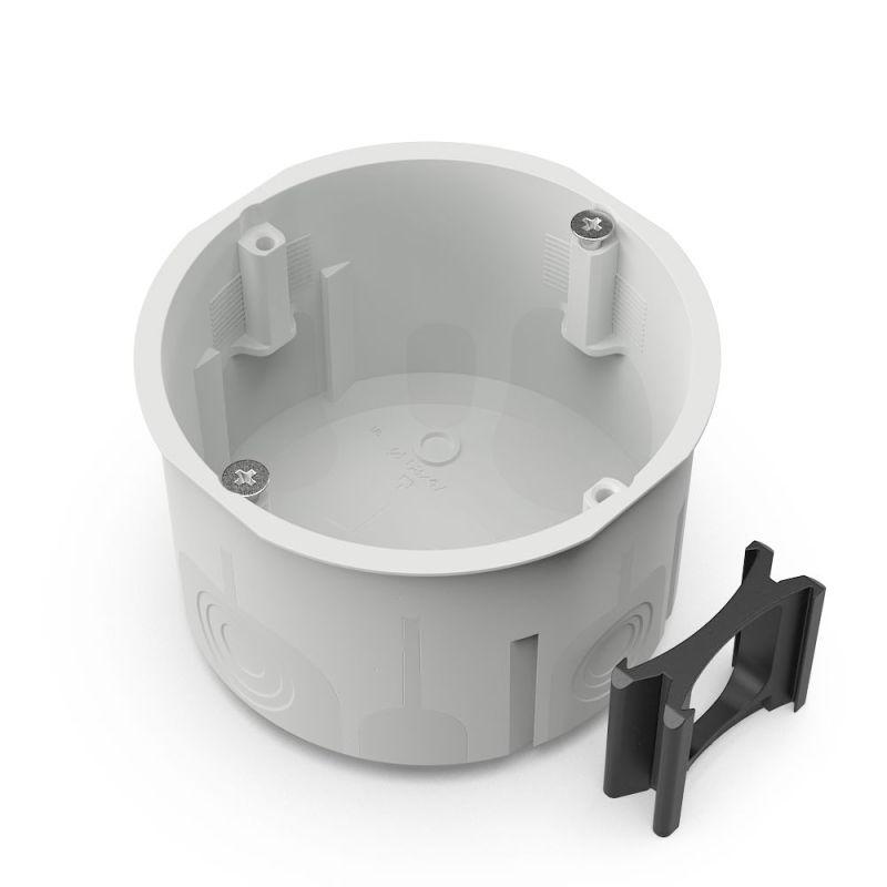 Коробка установочная 68х47 двухкомпонентн. для сплошных стен с переходником Промрукав 60-0710СП