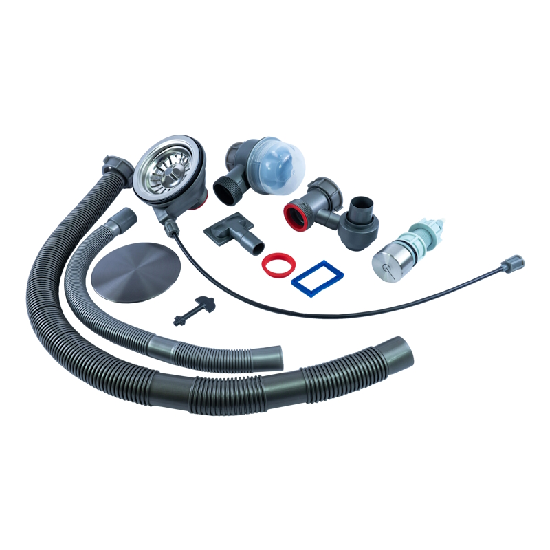 Сифон для кухонной мойки Fmark F-SL-L1166, графит