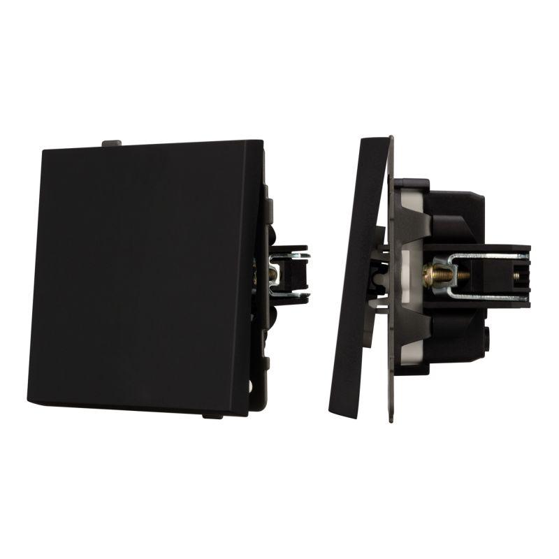 Механизм выключателя одноклавишный непроходной SWT-TENDO-MK01-SFPL-BK 230В 10А Arlight 054566