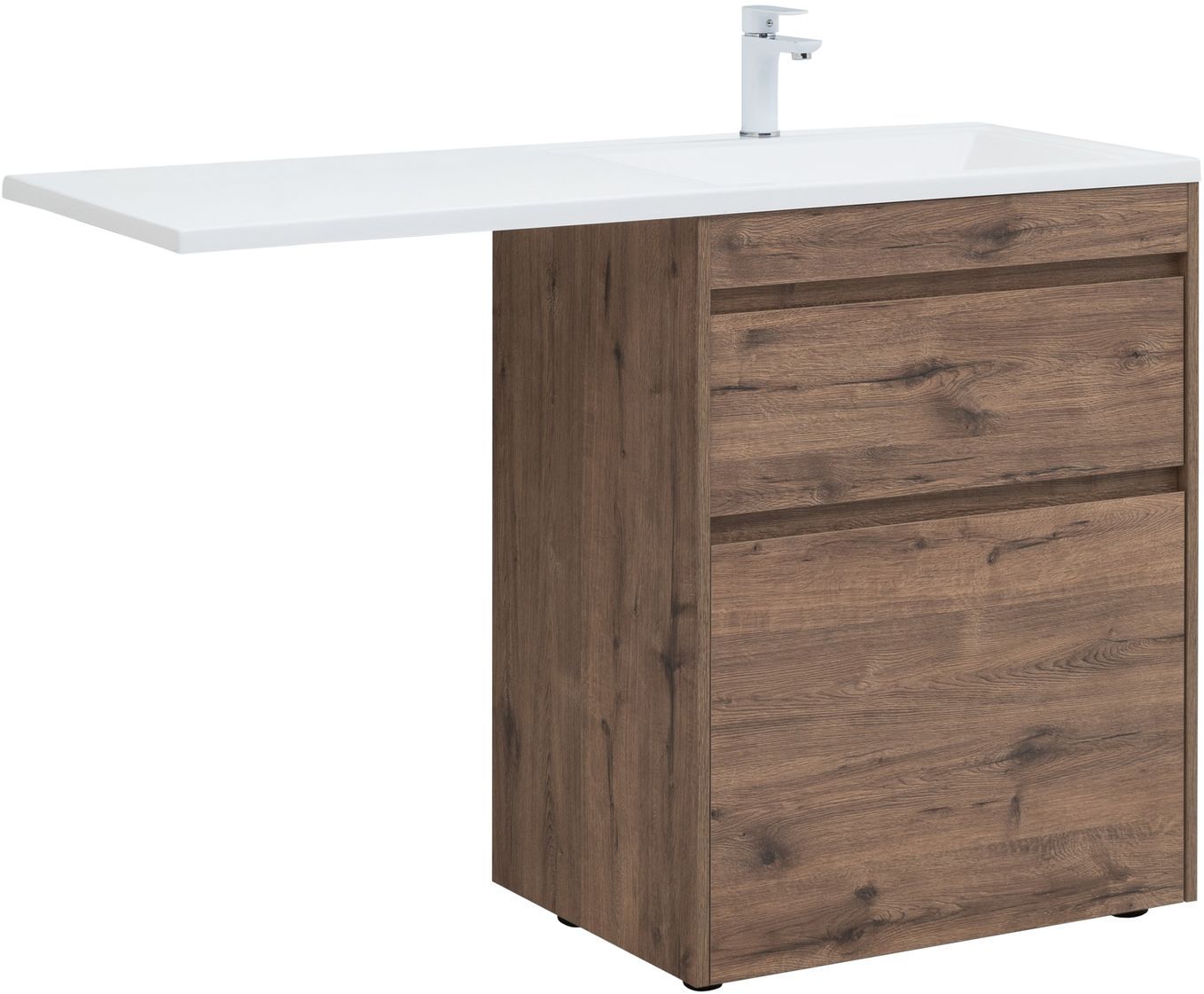 Тумба Токио 68 напольная 2 ящика цв. Дуб Веллингтон (333652)