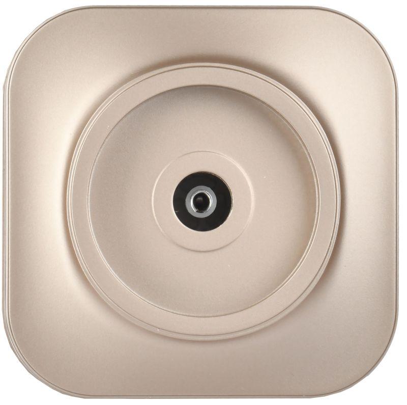 Розетка телевизионная TV 1-м ОП GLORY РТВ20-ХШм шампань матов. IEK EAH10-K37M