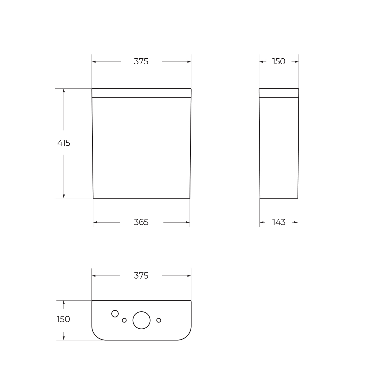 Бачок BelBagno ALBANO BB120T