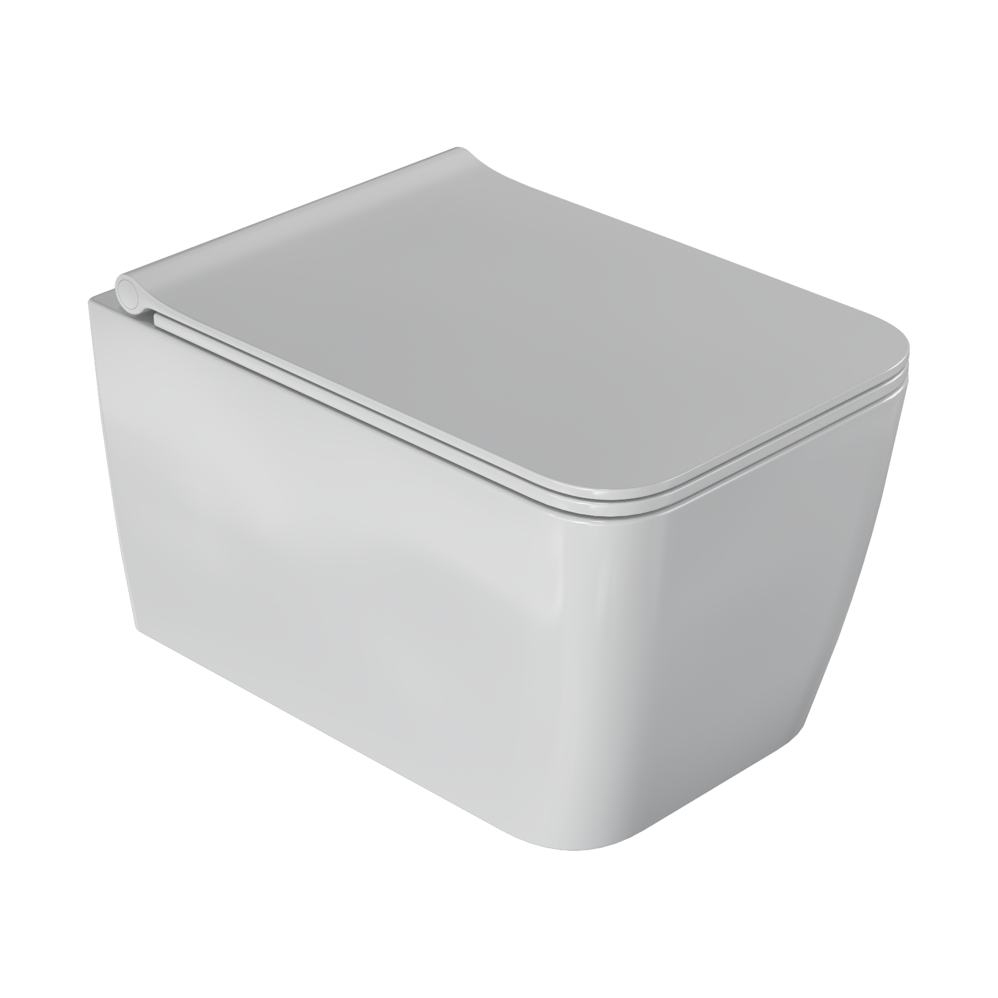 Zen подвесной унитаз матовый белый с крышкой