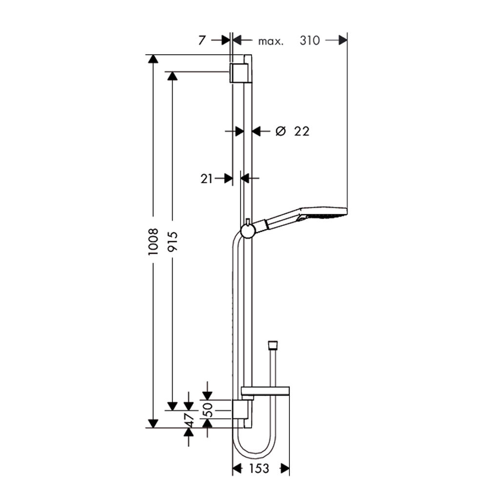 Душевой гарнитур Hansgrohe Raindance Select S 120 26631000