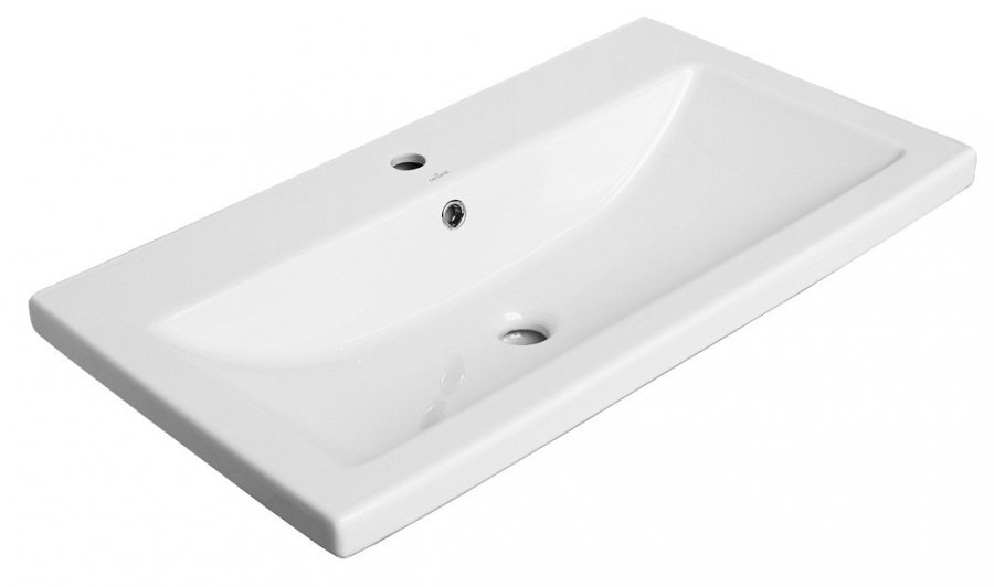 Тумба подвесная "Жасмин 2" (2 ящ.), Комо 80, Люкс белая, PLUS