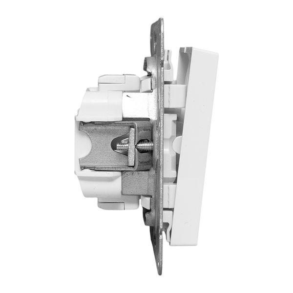 Выключатель 2-кл. СП Эпика механизм бел. EKF UP1-SWW-20