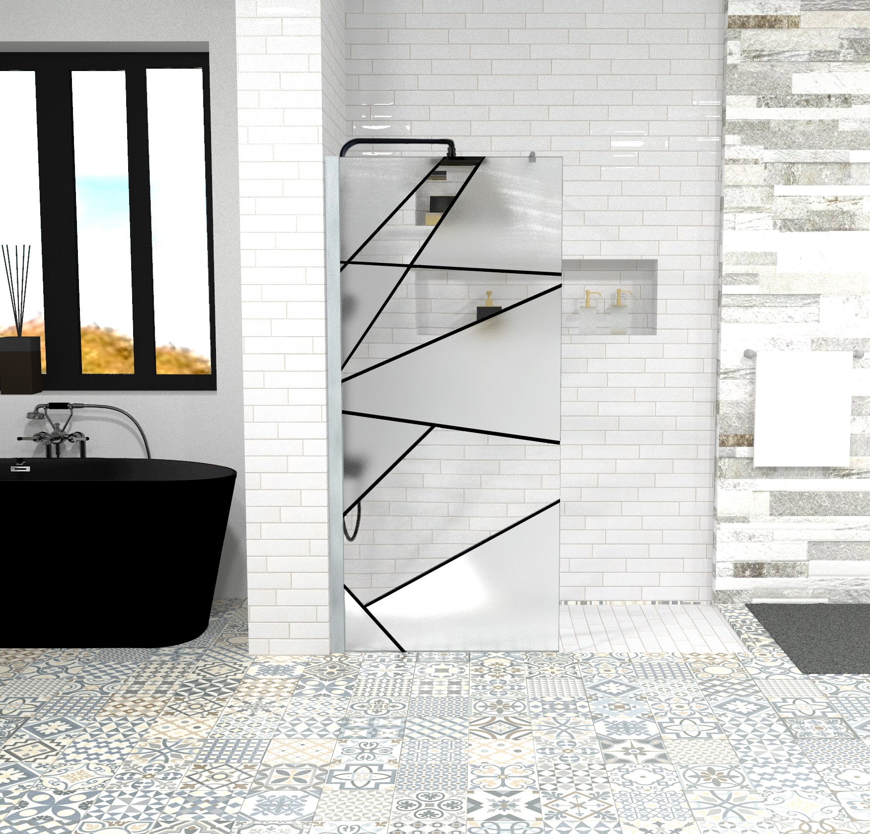 Ограждение PICK T90 душевое Ceruttispa без поддона (90x190)